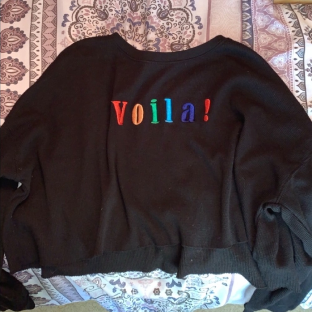 F21 cropped long sleeve !